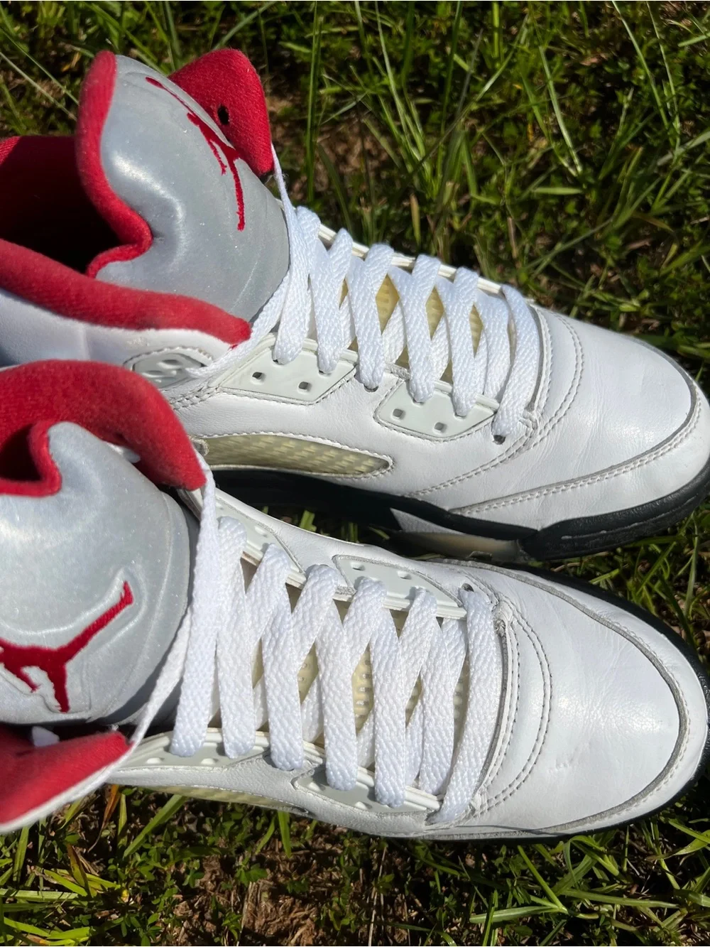 CLEAN Air Jordan size 7 Mens 5 V Retro Fire Red 2020 Shoes